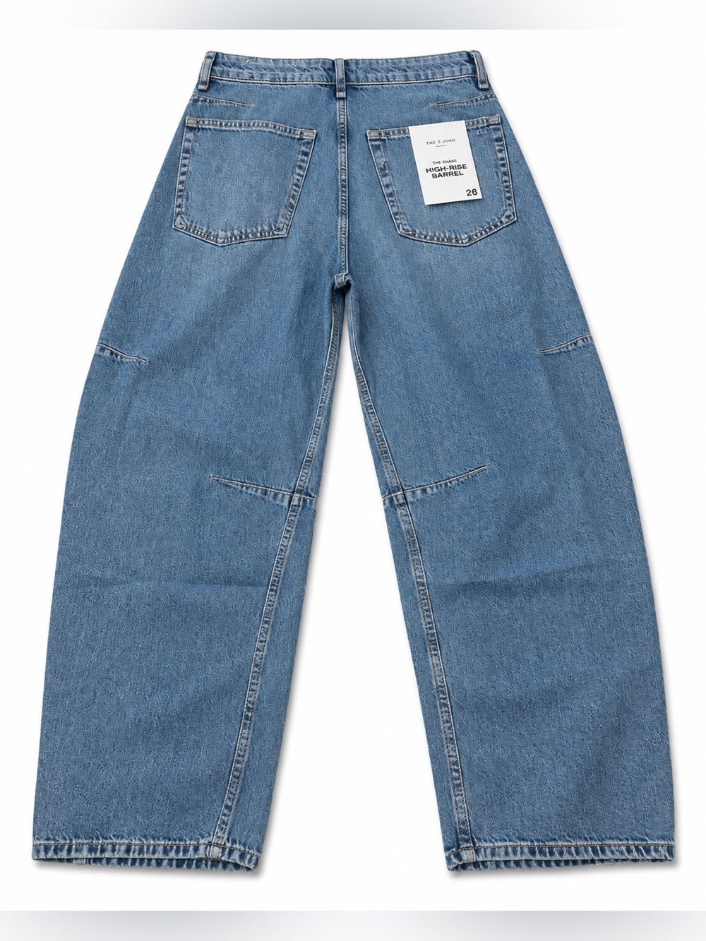 rag & bone Light Blue Relaxed High Rise Barrel Jeans